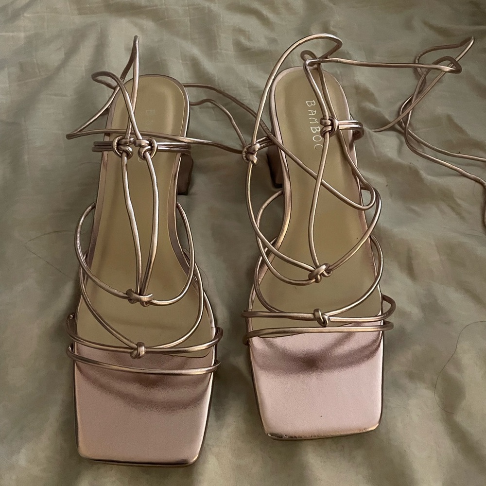 Lace up heels